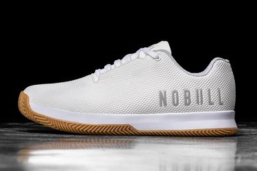 Nobull Superfabric Court Men's Trainers White | Australia (DB2107)